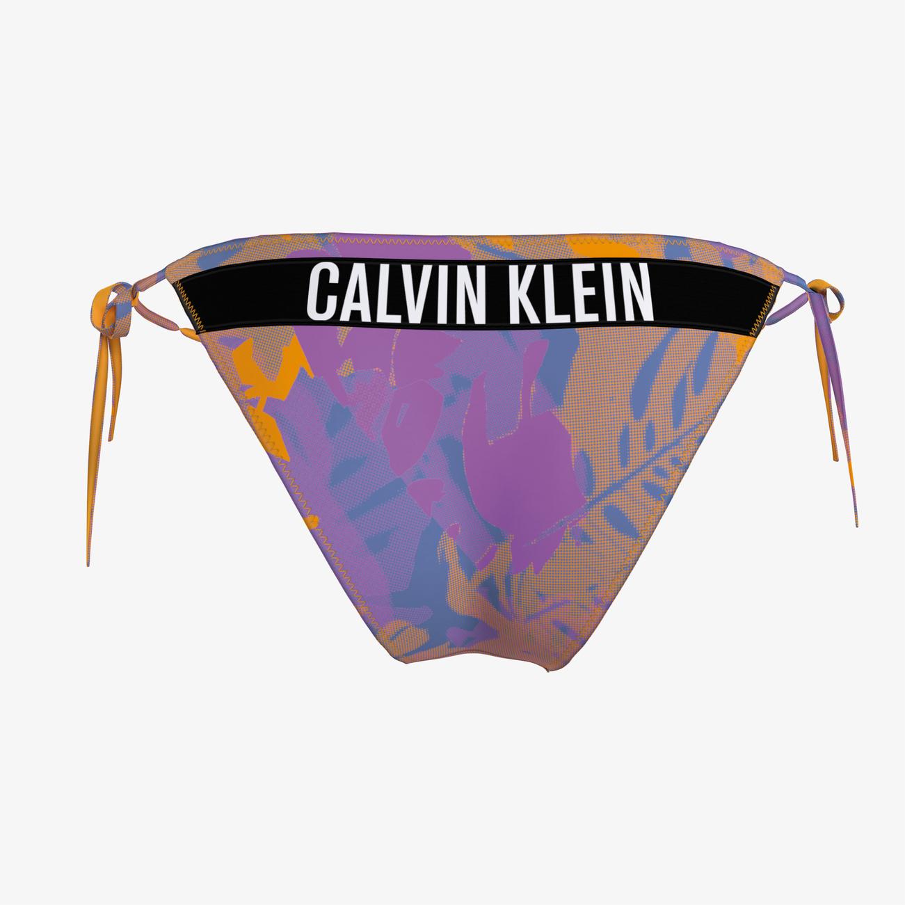 Calvin Klein String Side Tie Cheeky Print Kad N Renkli Bikini Alt