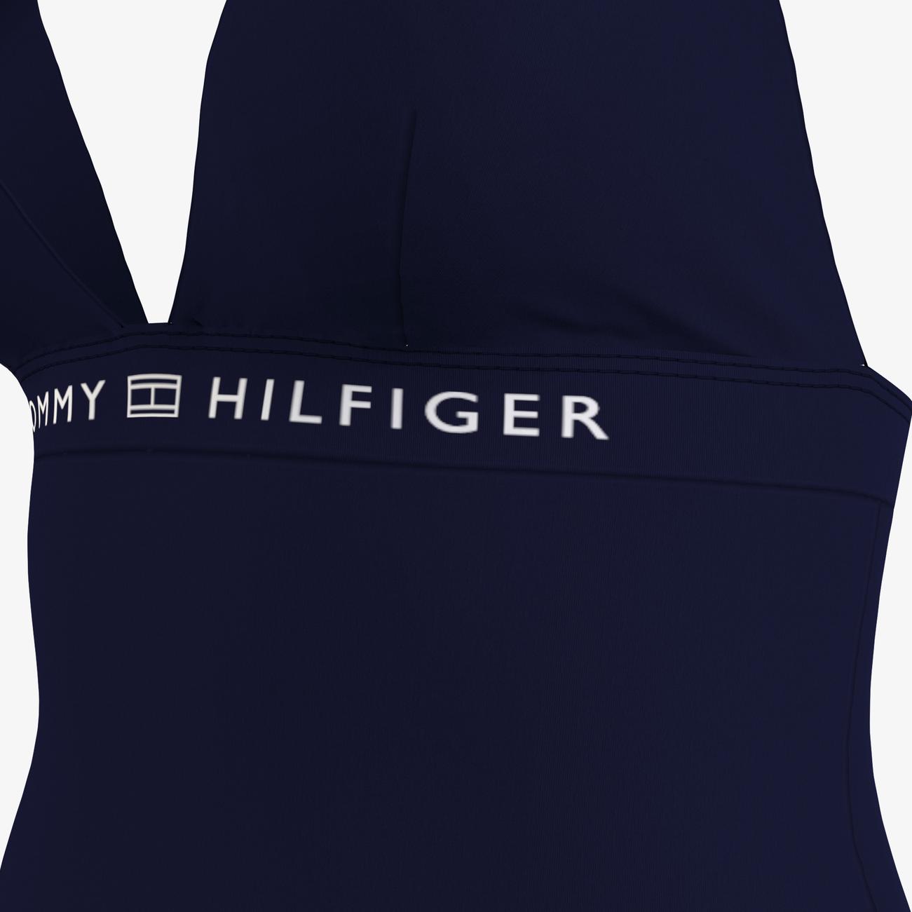 Tommy Hilfiger Halter One Piece Kad N Mavi Mayo Bikini Mayo Fashfed