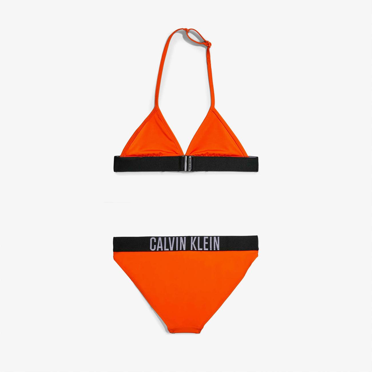 Calvin Klein Triangle Çocuk Turuncu Bikini Seti Mayo FashFed