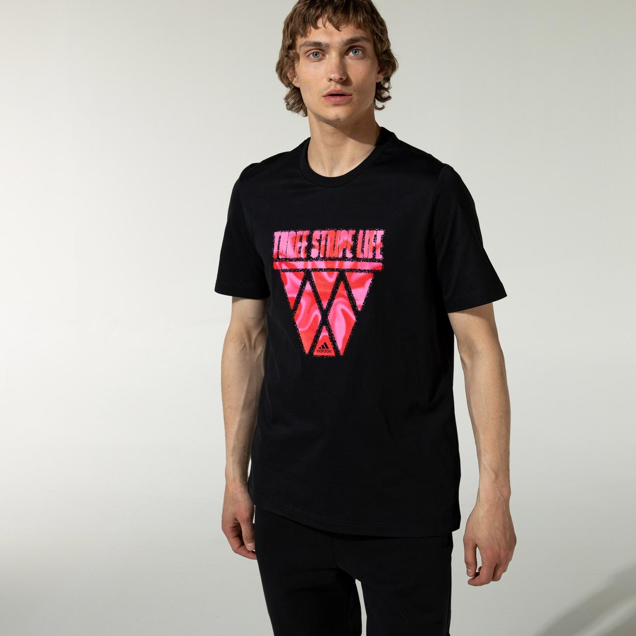 adidas Tsl Hoops Siyah T-Shirt T-Shirt | FashFed