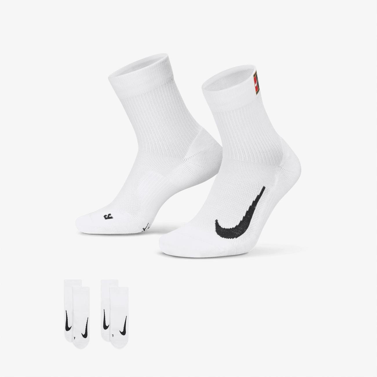  Nike Multiplier Max Ankle 2'li Unisex Beyaz Çorap